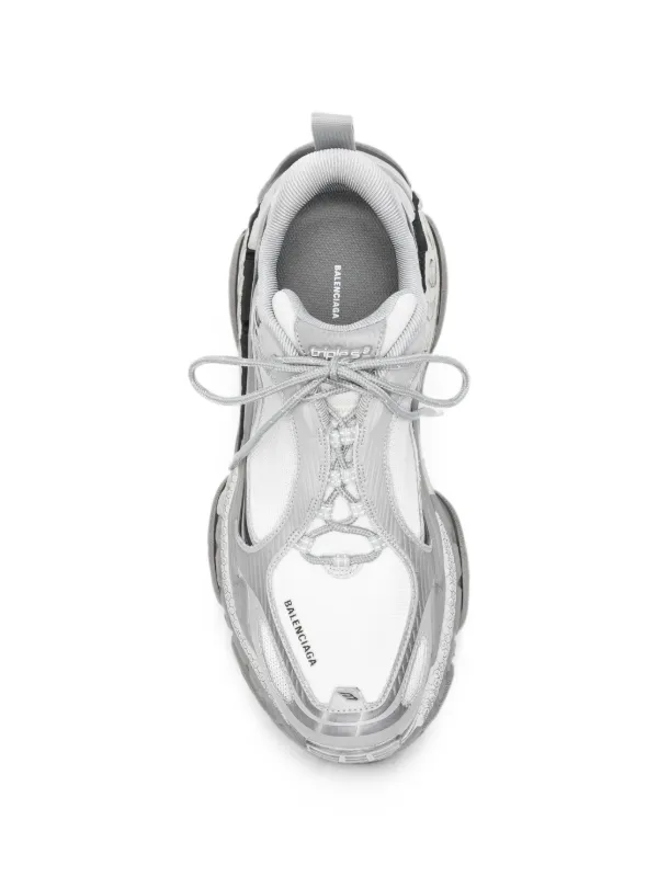 Balenciaga Triple S 2 lace-up Sneakers | Grey | FARFETCH JO