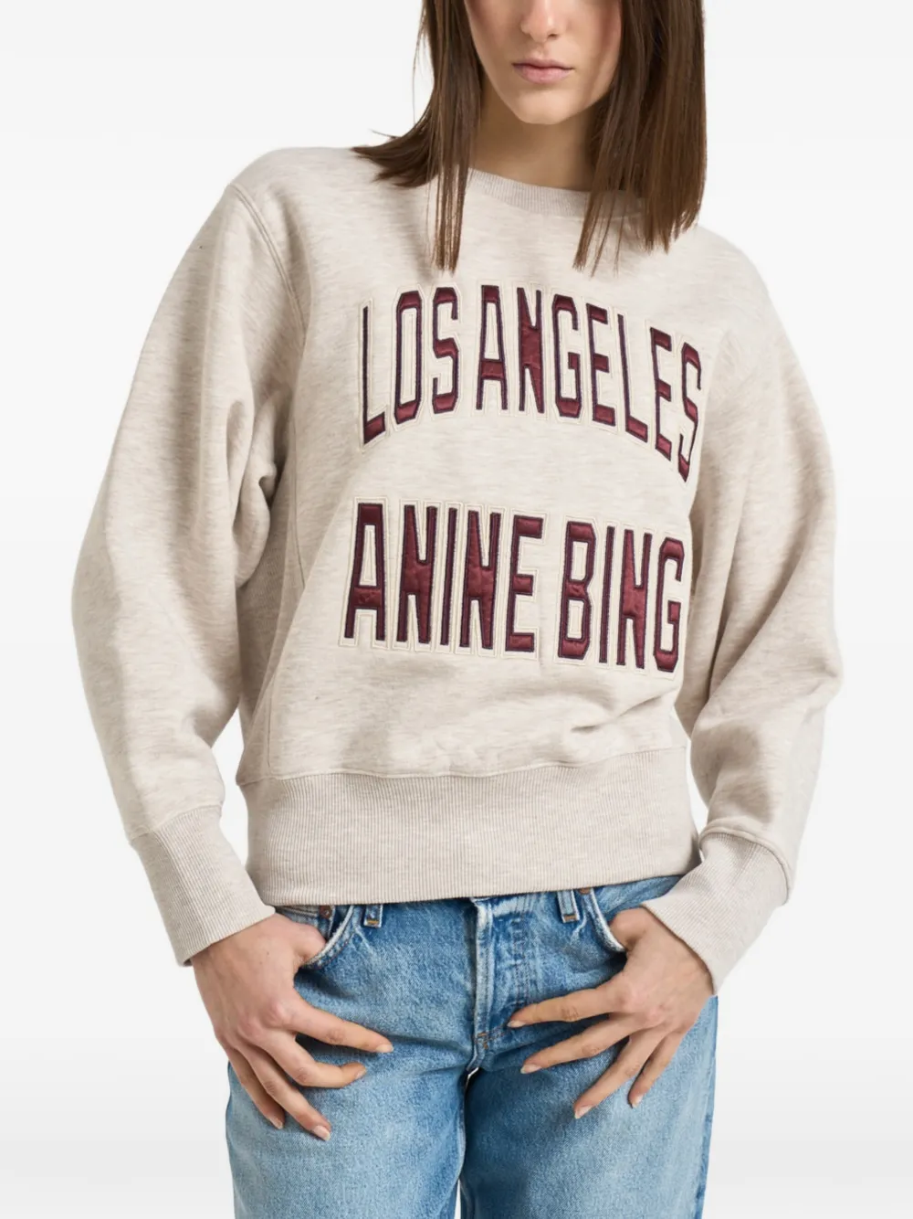 ANINE BING crewneck sweater - Toni neutri