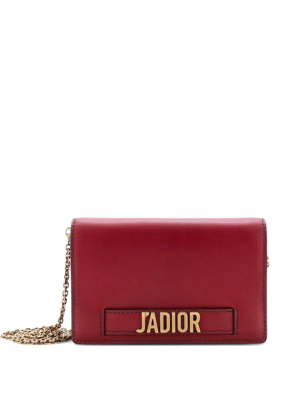 Christian Dior Pre-Owned J'Adior Wallet on Chain Leather crossbody bag - Rosso