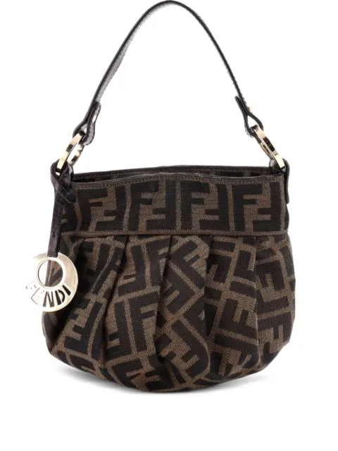 Fendi Pre-Owned Chef Handle Bag Zucca Canvas Mini hobo bag