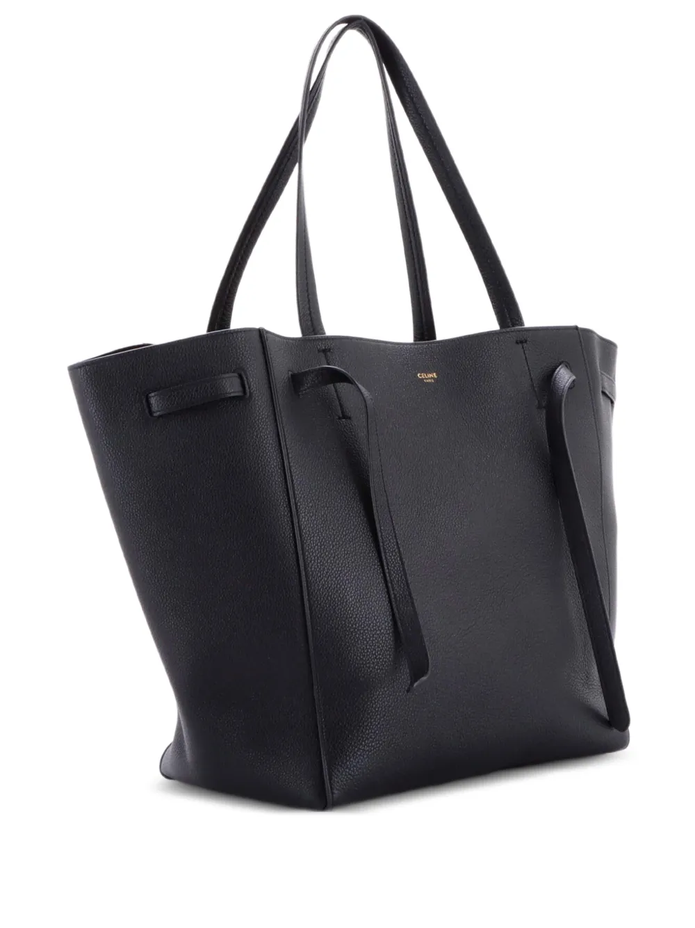 Celine Pre-Owned Phantom Tie Cabas Leather Small tote bag - Nero
