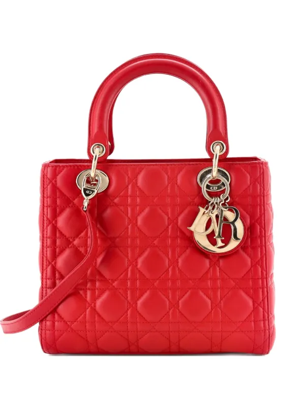 Christian Dior Pre-Owned レディ ディオール バッグ カナージュ 