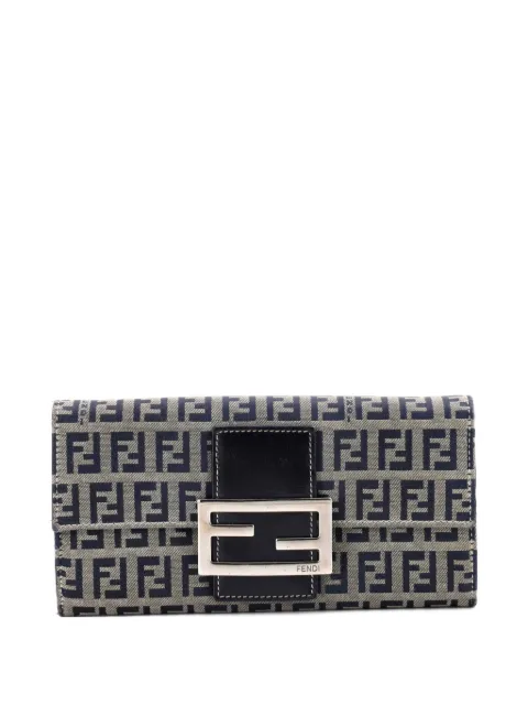 Fendi Pre-Owned petit portefeuille continental à motif monogrammé