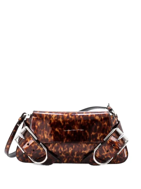 Givenchy Pre-Owned Voyou Flap Bag Printed Patent shoulder bag