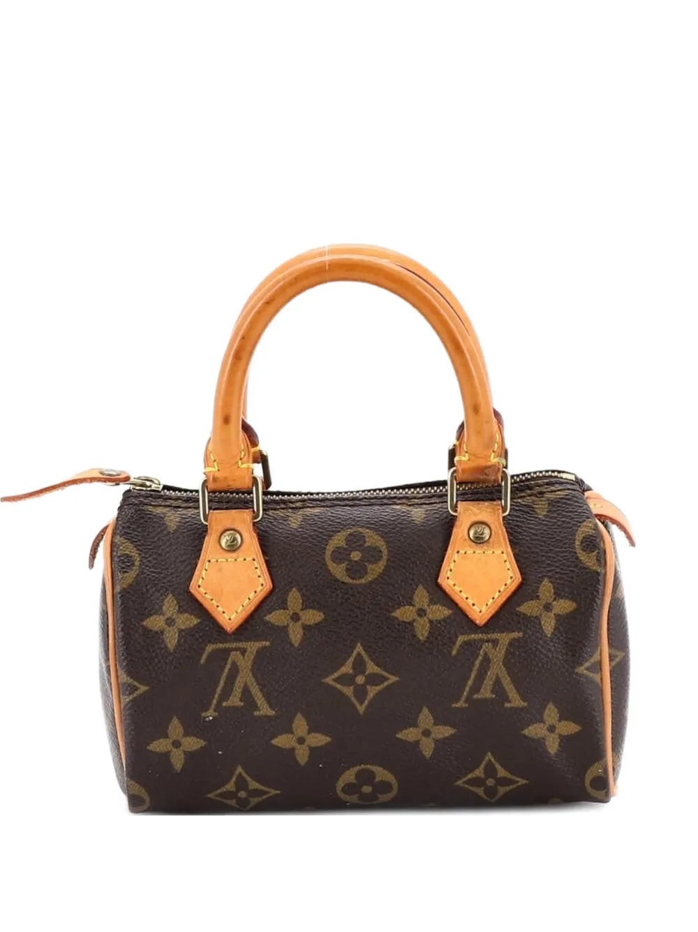 Louis Vuitton Pre-Owned Borsa a mano Speedy Mini HL in tela con monogramma e tracolla - Marrone