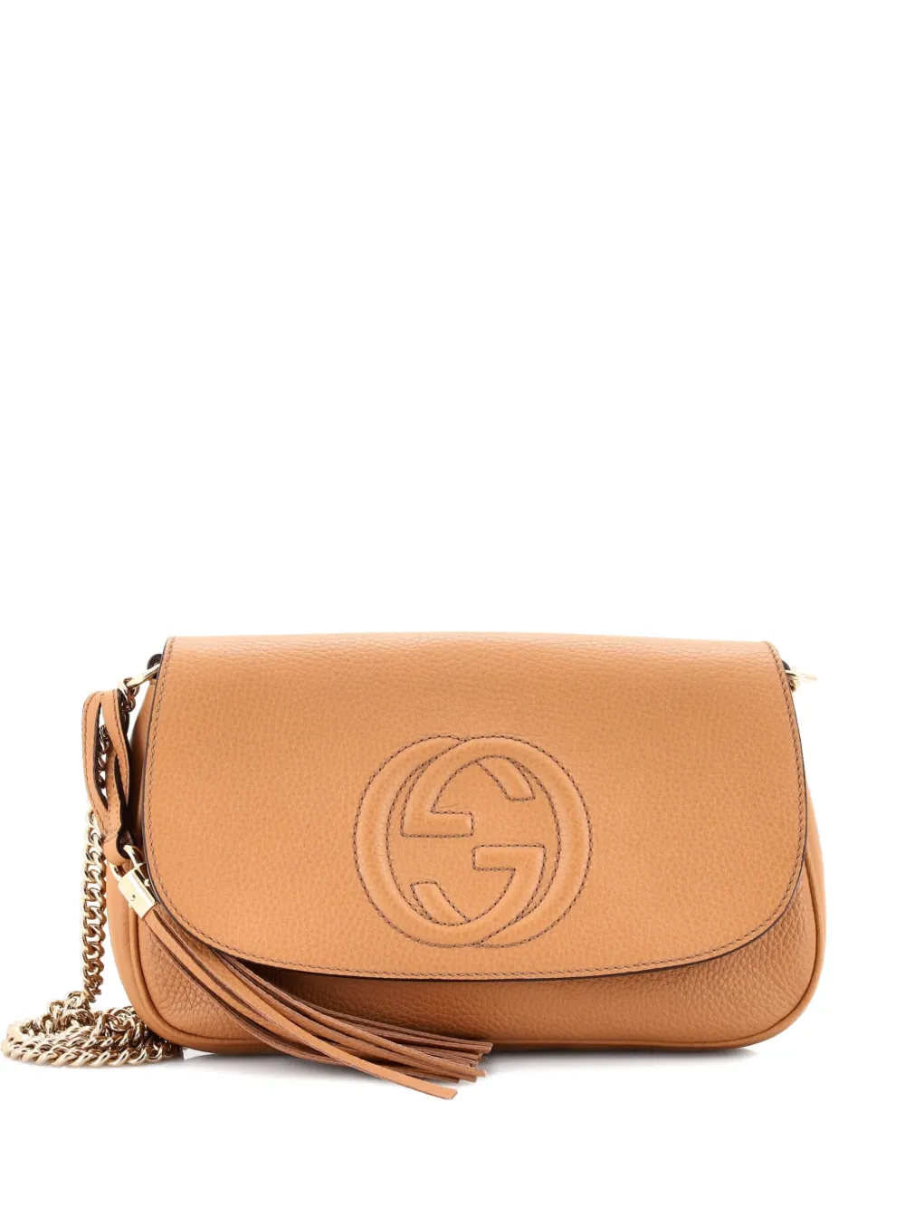 Gucci Pre-Owned Borsa a tracolla Soho media in pelle con catena - Toni neutri