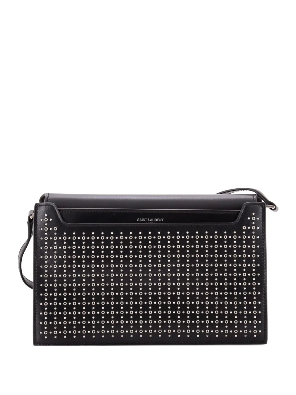 Saint Laurent Pre-Owned Borsa a tracolla Catherine in pelle con borchie - Nero