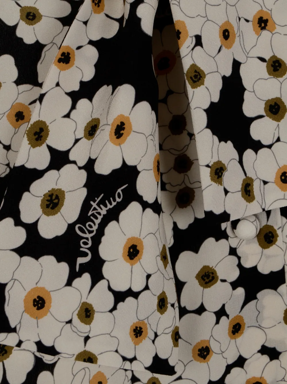 Valentino Garavani Blouse met bloemenprint Zwart