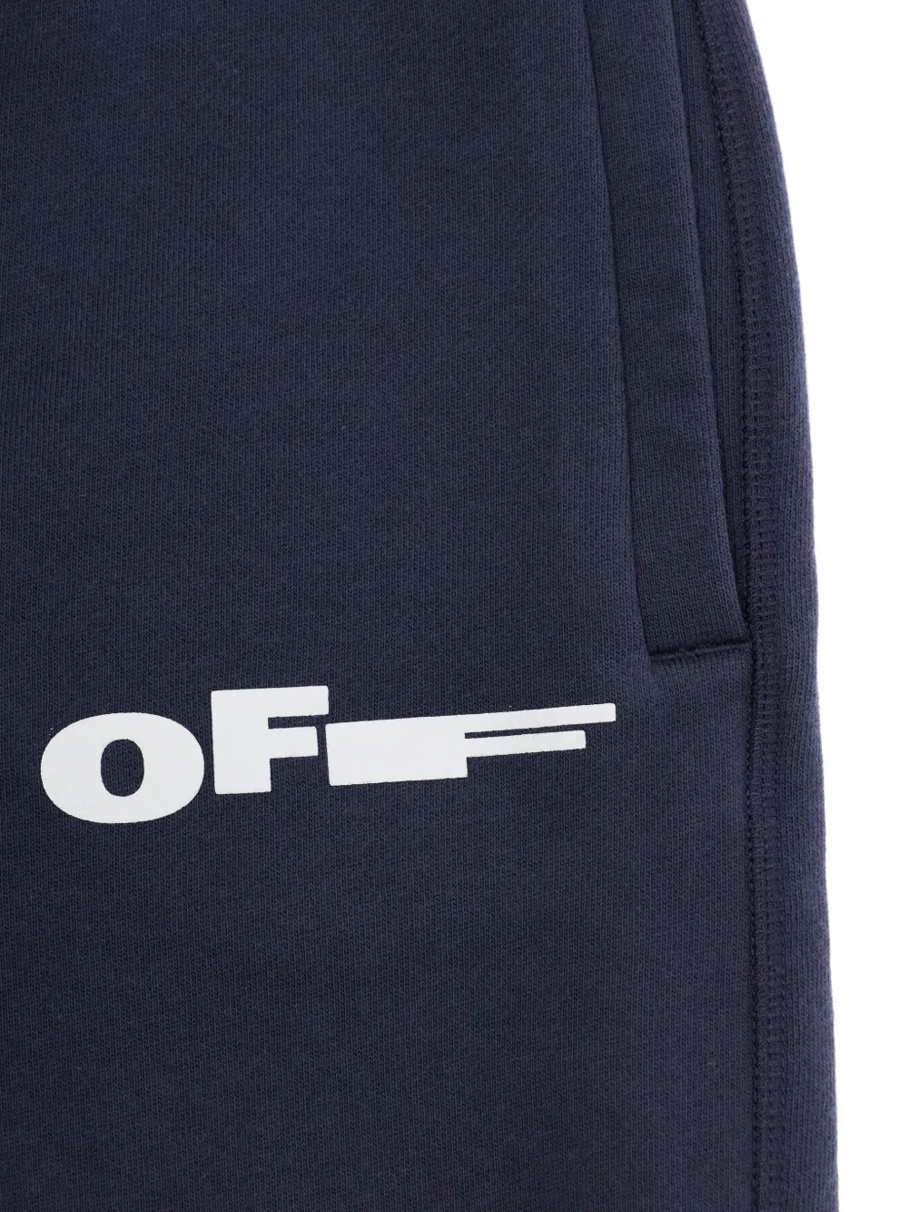 Off-White Kids Trainingsbroek met logoprint Blauw