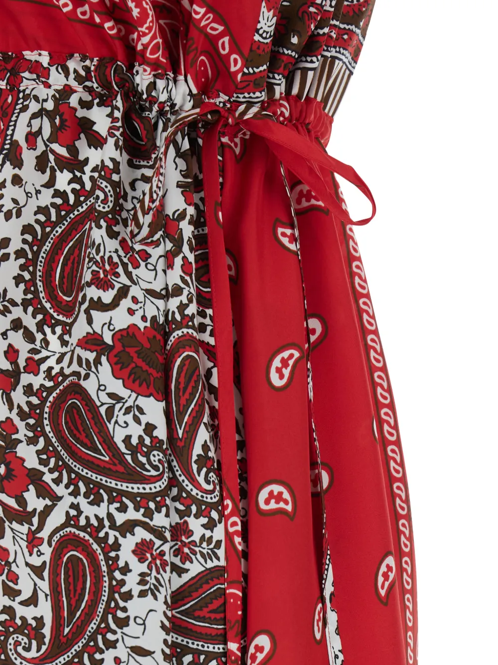  P.a.r.o.s.h. V-neck Paisley Maxi Dress - Red 