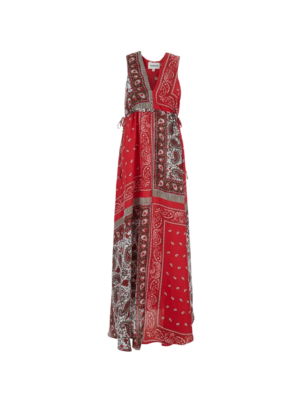 P.A.R.O.S.H. V-neck paisley maxi dress - Rosso
