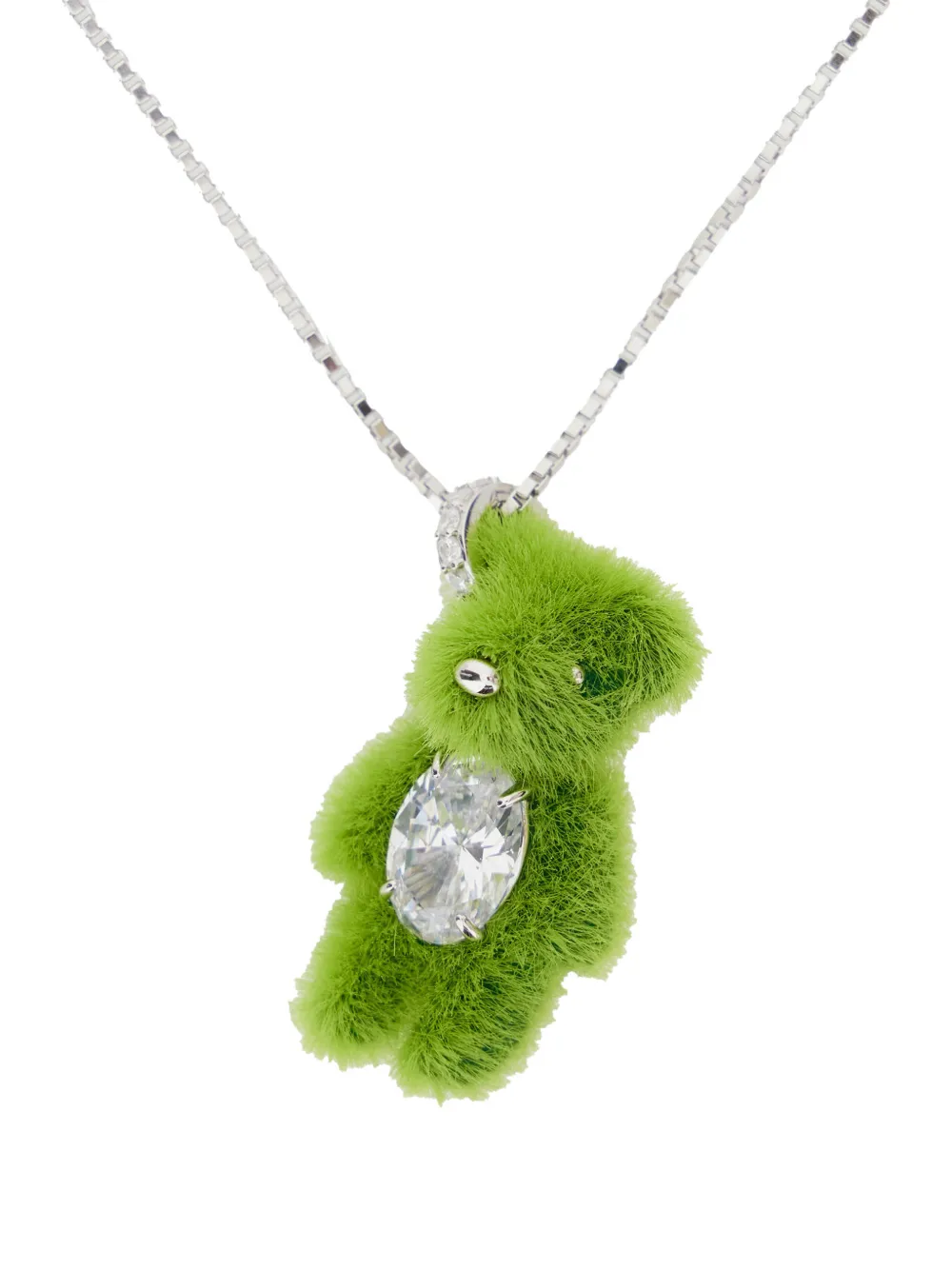  Yvmin Collar Con Colgante Artificial - Plateado 