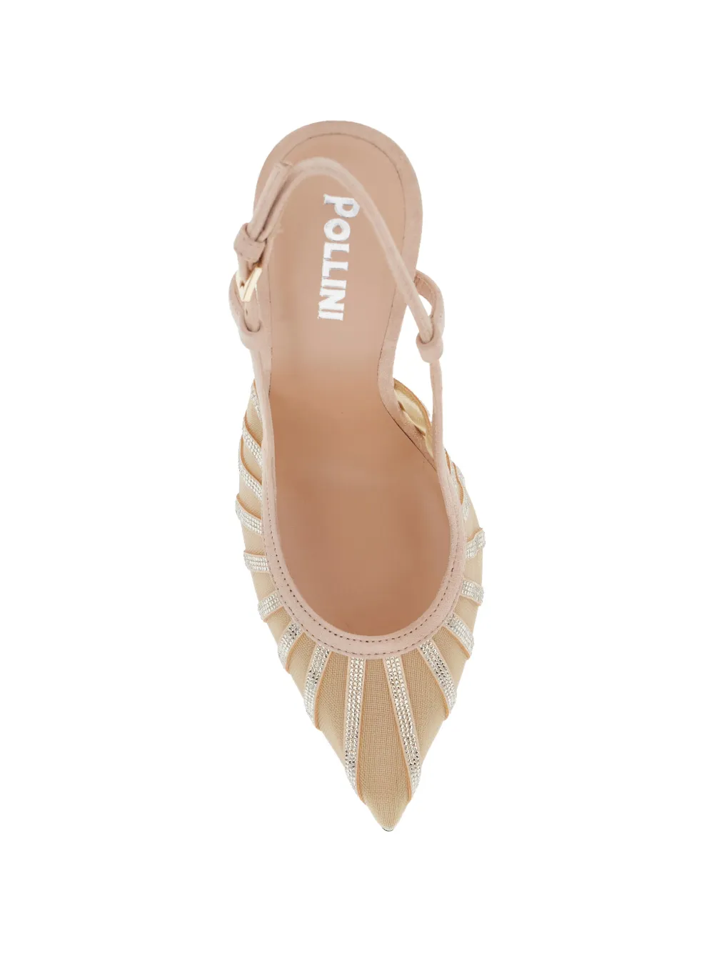 Pollini Slingback verfraaide pumps Roze