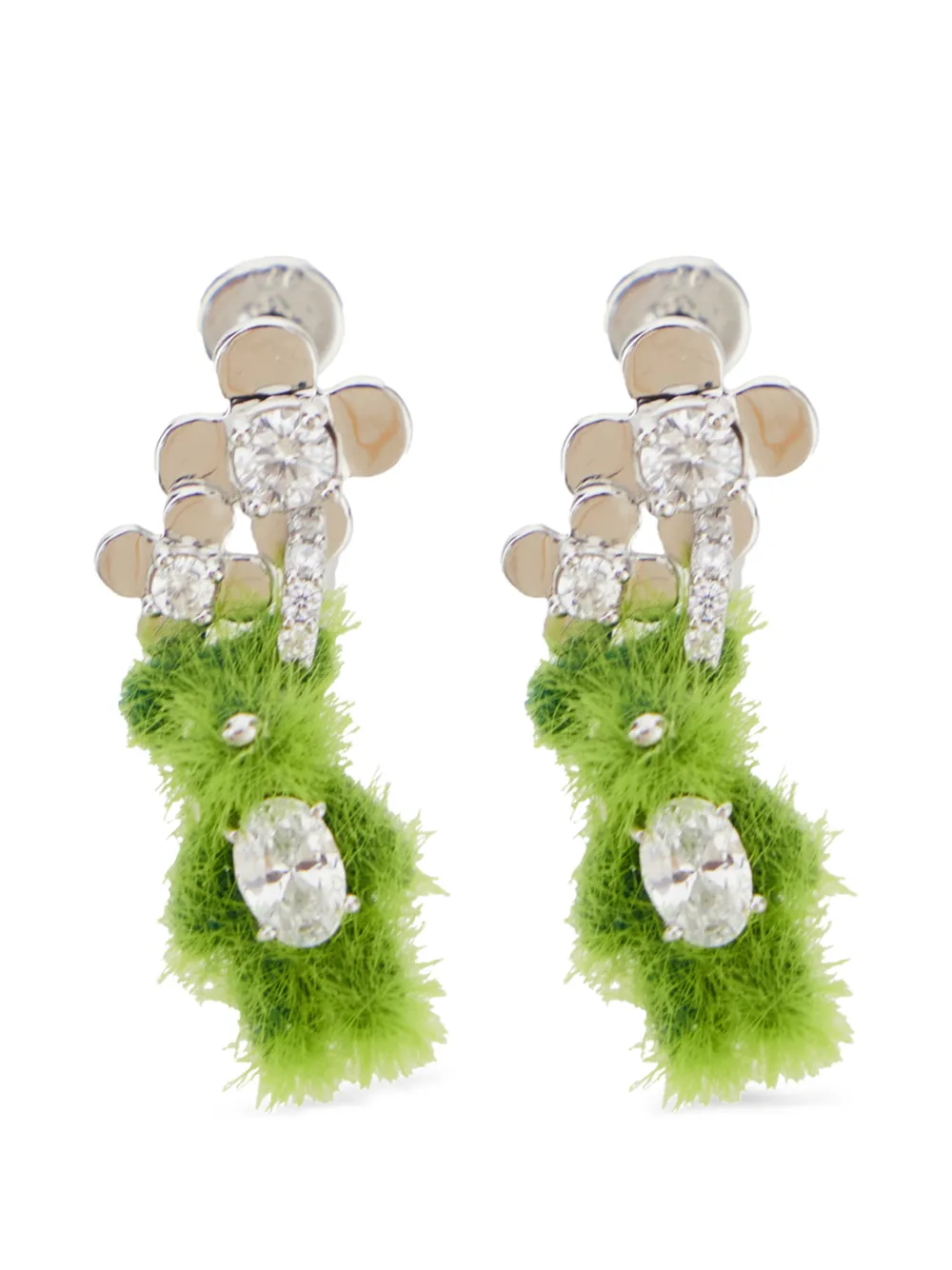 YVMIN flower silver earrings - Argento