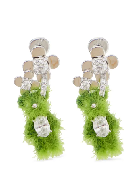 YVMIN flower silver earrings