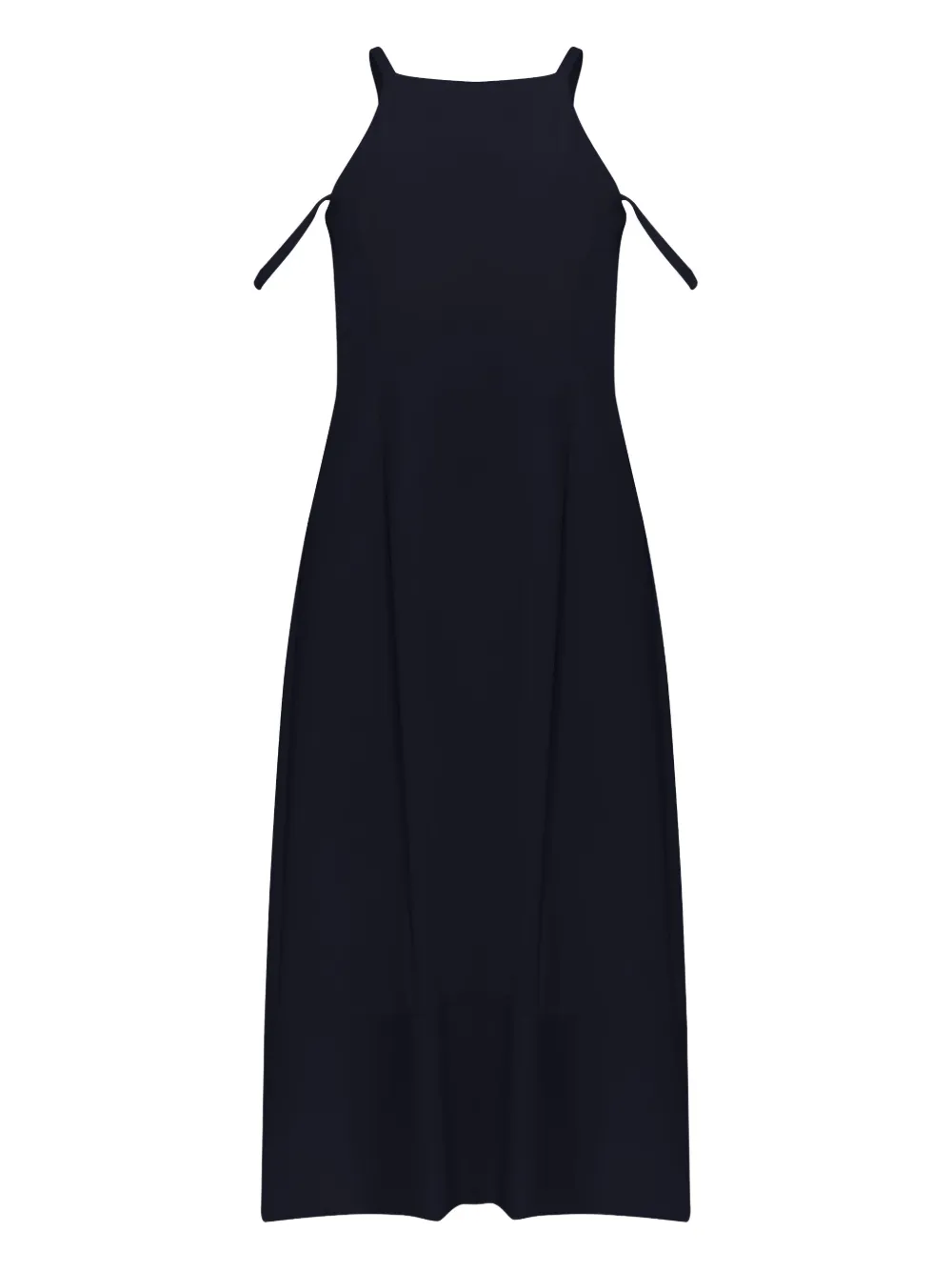 Gloria Coelho Abito midi con scollo quadrato - Nero