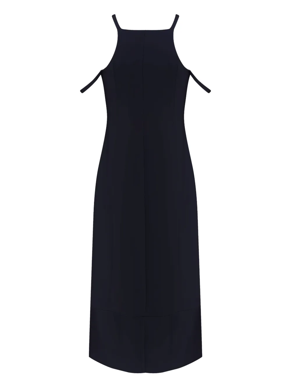 Gloria Coelho Midi-jurk met vierkante hals - Zwart