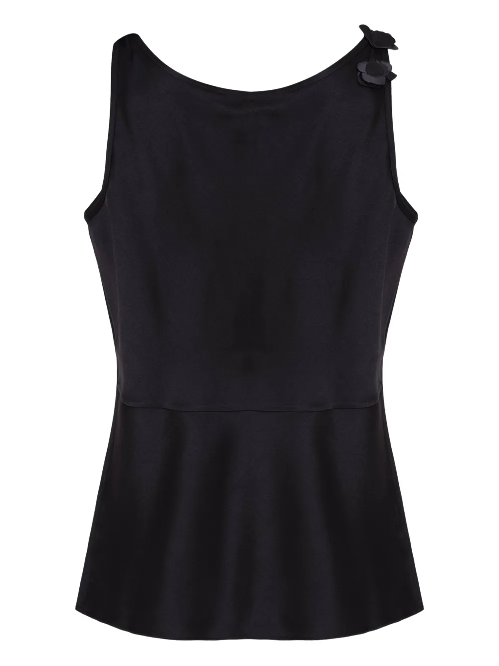 Gloria Coelho Shirt met bloemdetail - Zwart