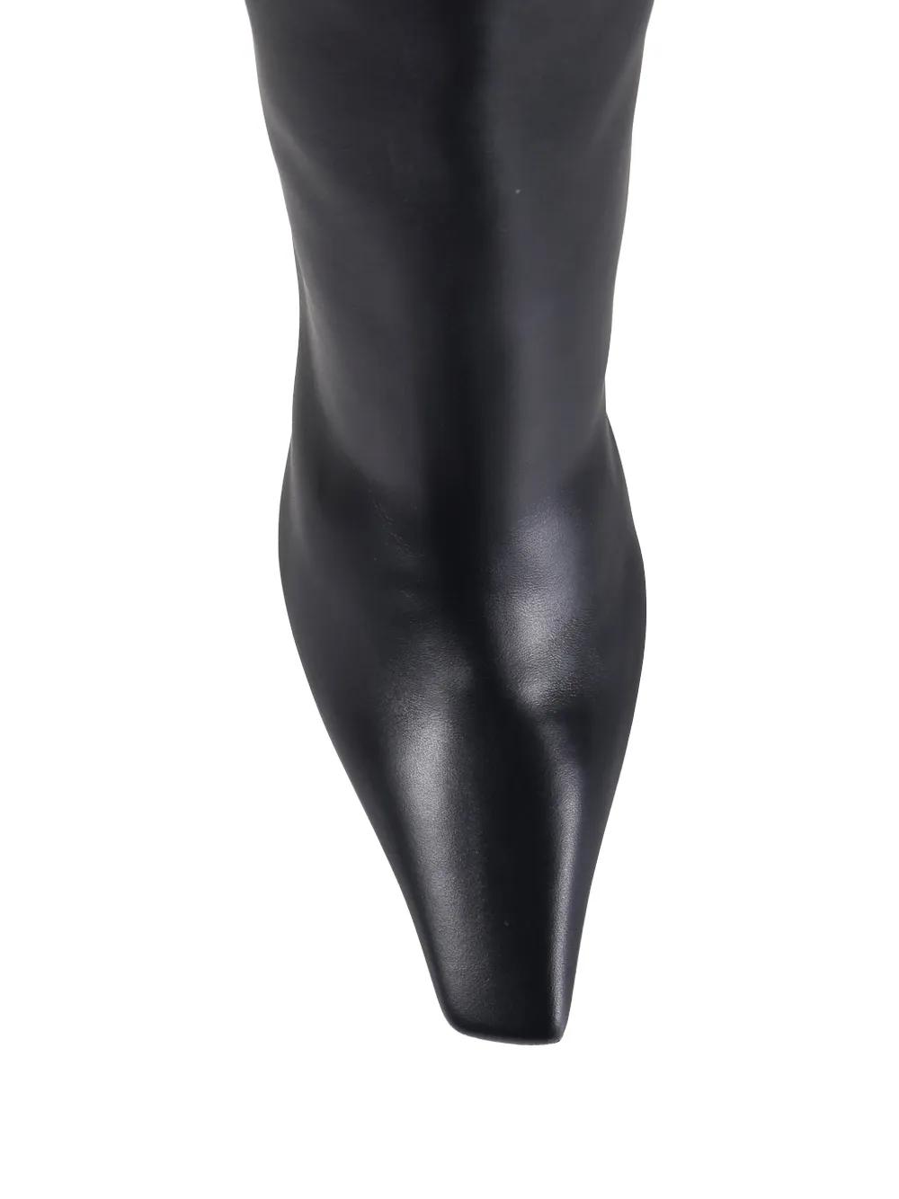 Amina Muaddi Mona zip boots Zwart