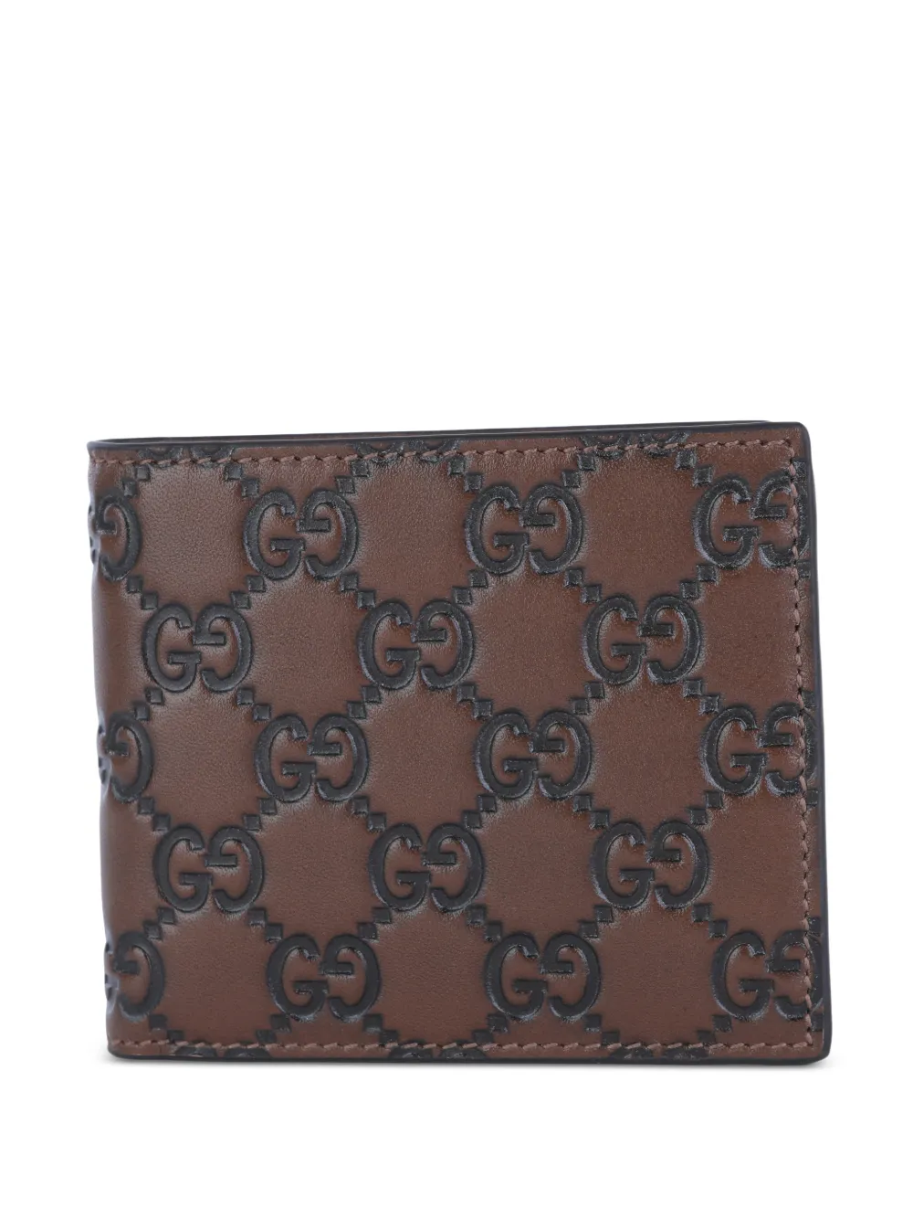 Gucci Portemonnaie mit GG-Prägung - Braun
