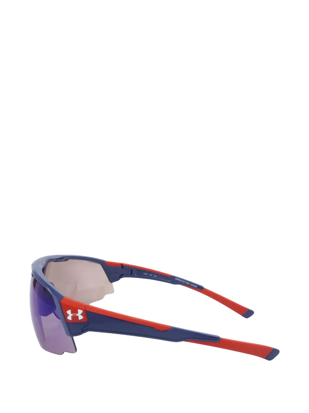 Under Armour Zonnebril met geometrisch montuur Blauw
