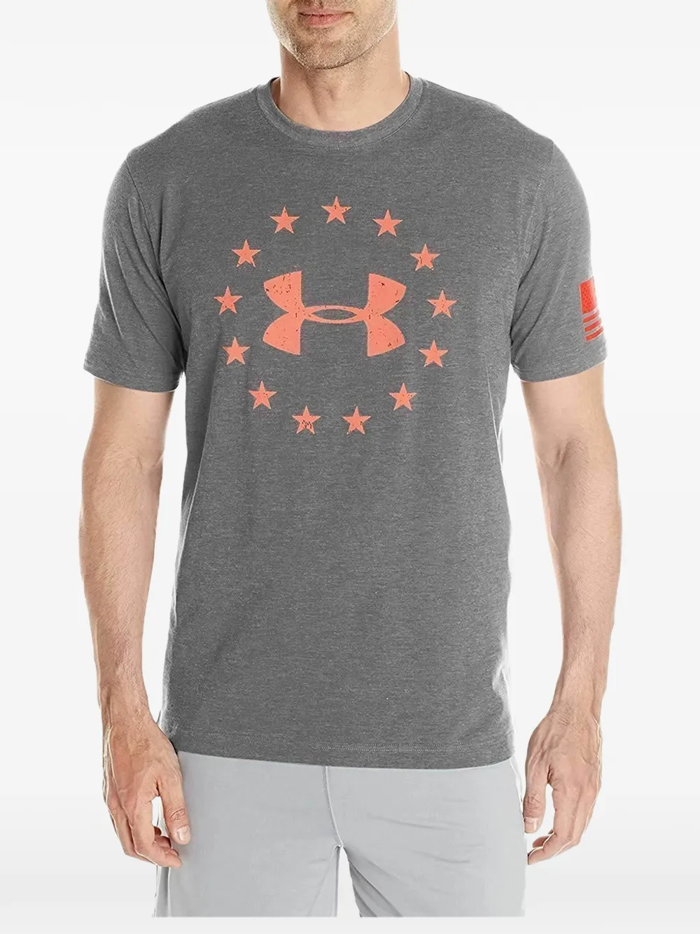 Under Armour T-shirt Freedom con stampa - Grigio