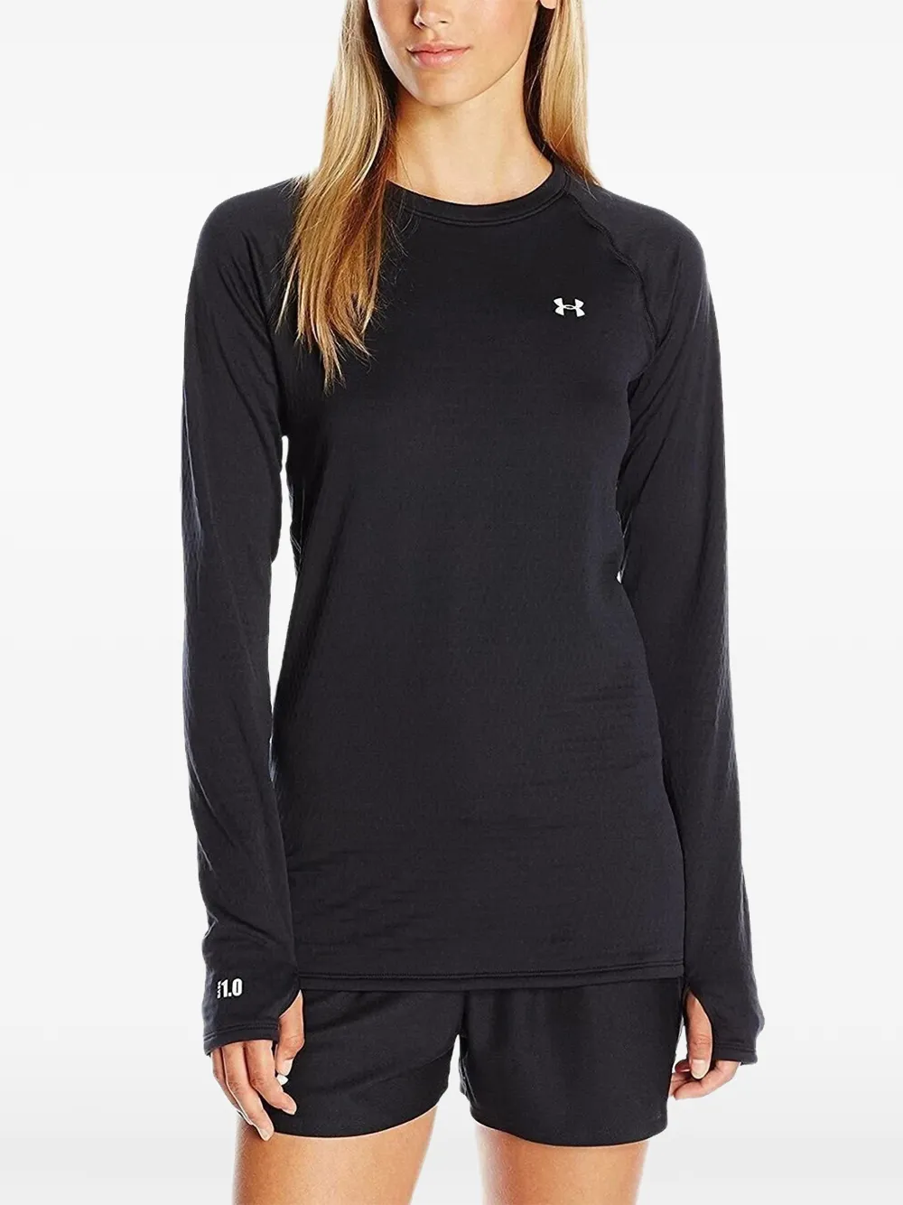 Under Armour T-shirt Base 1.0 a maniche lunghe - Nero