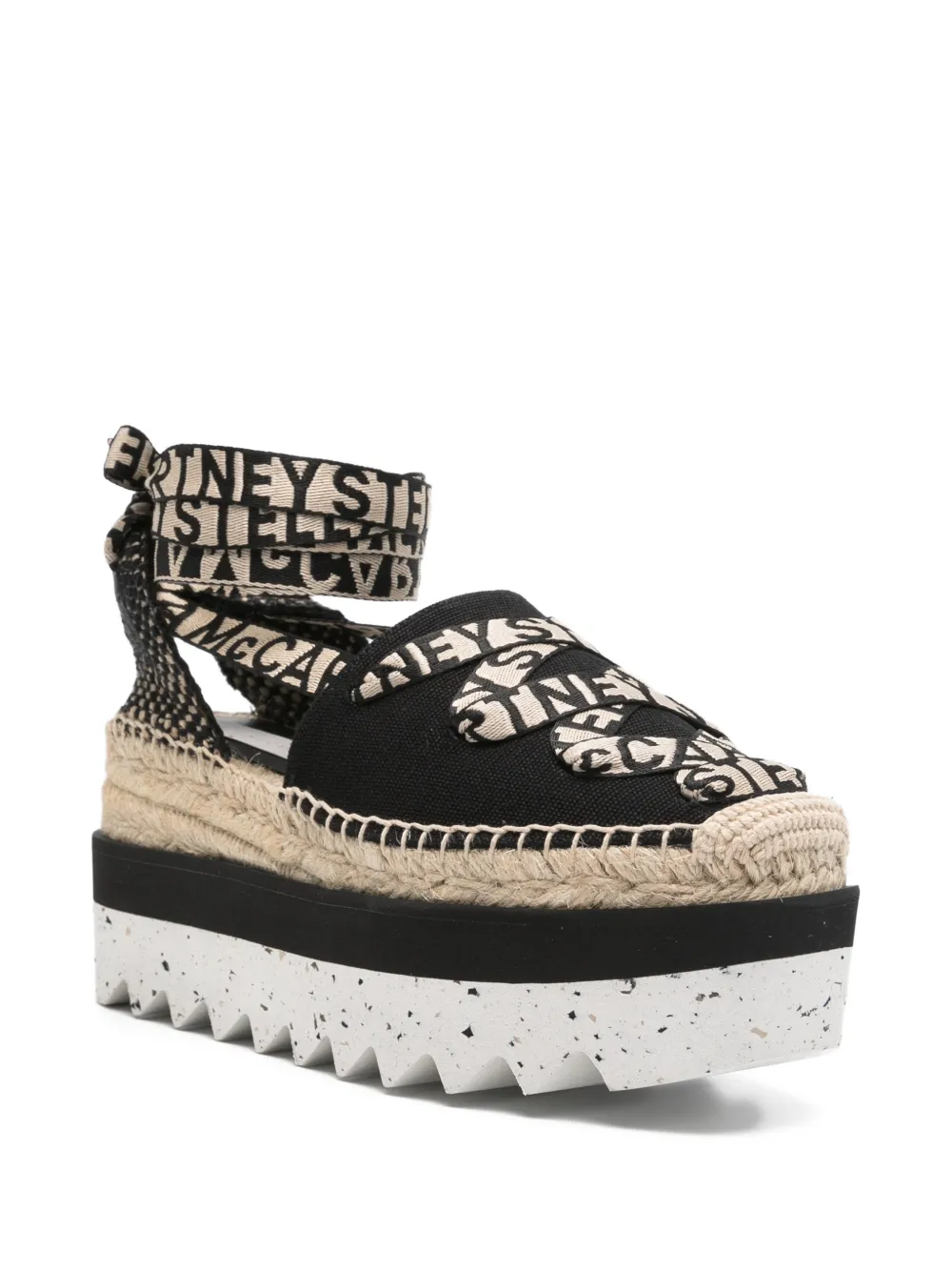 Stella McCartney Gaia platform espadrilles Zwart
