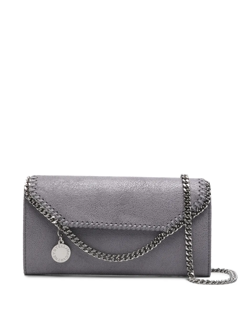 Stella McCartney chain-strap clutch bag - Grigio