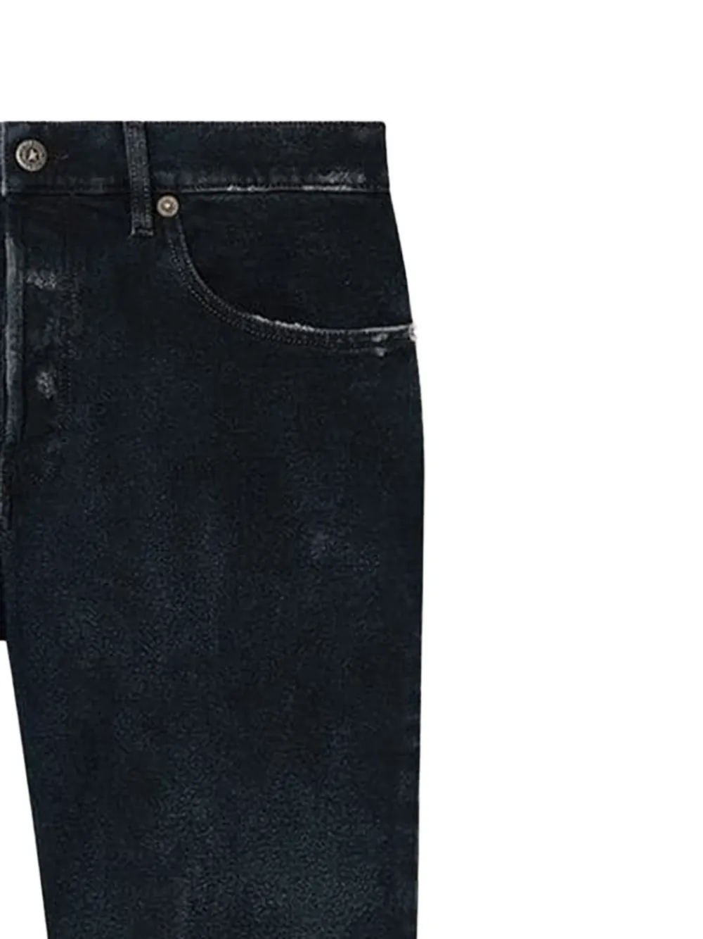 Golden Goose Slim-fit jeans van donker indigo stretch denim Blauw