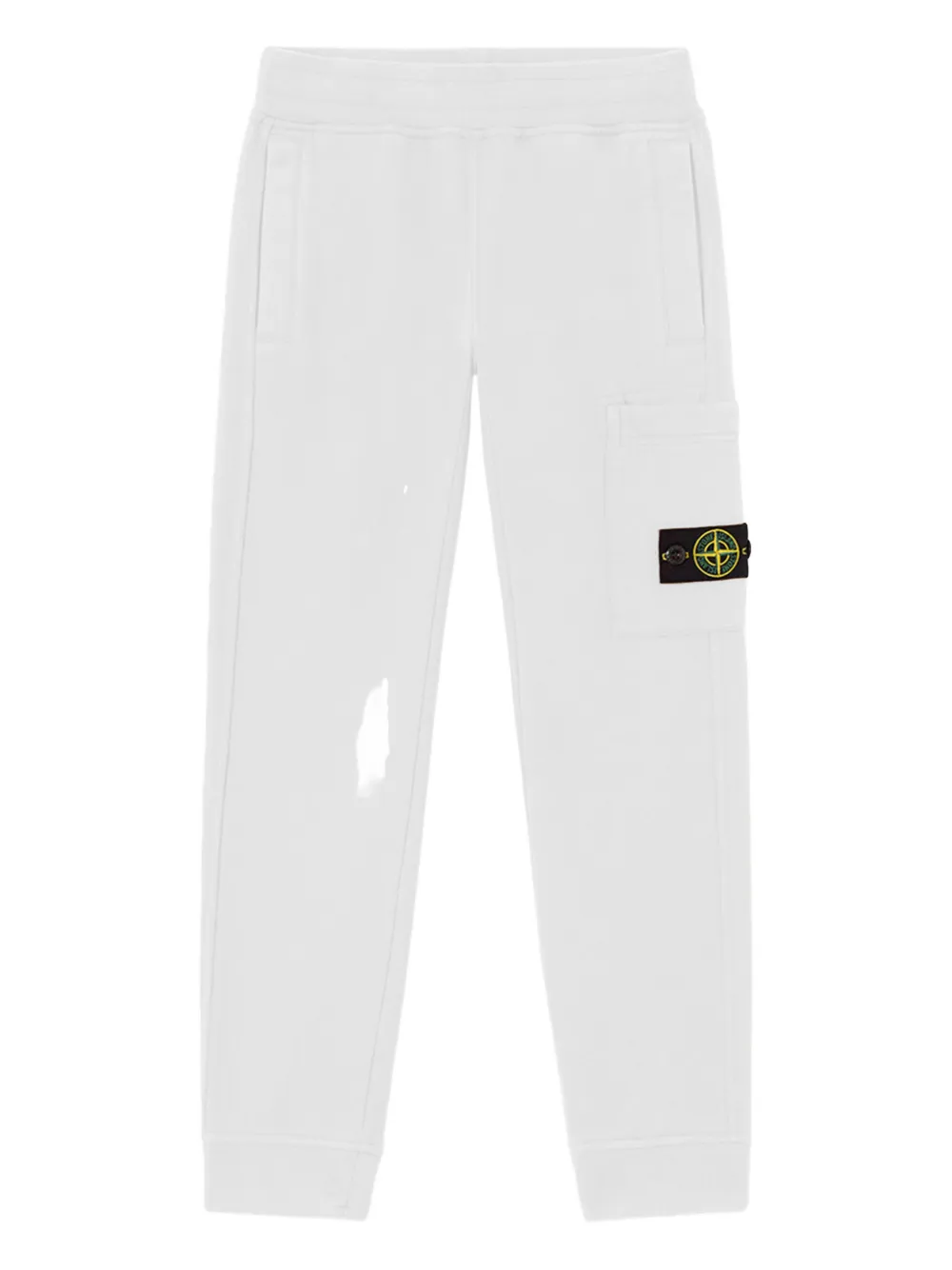 Stone Island Junior Compass-badge track pants - Bianco