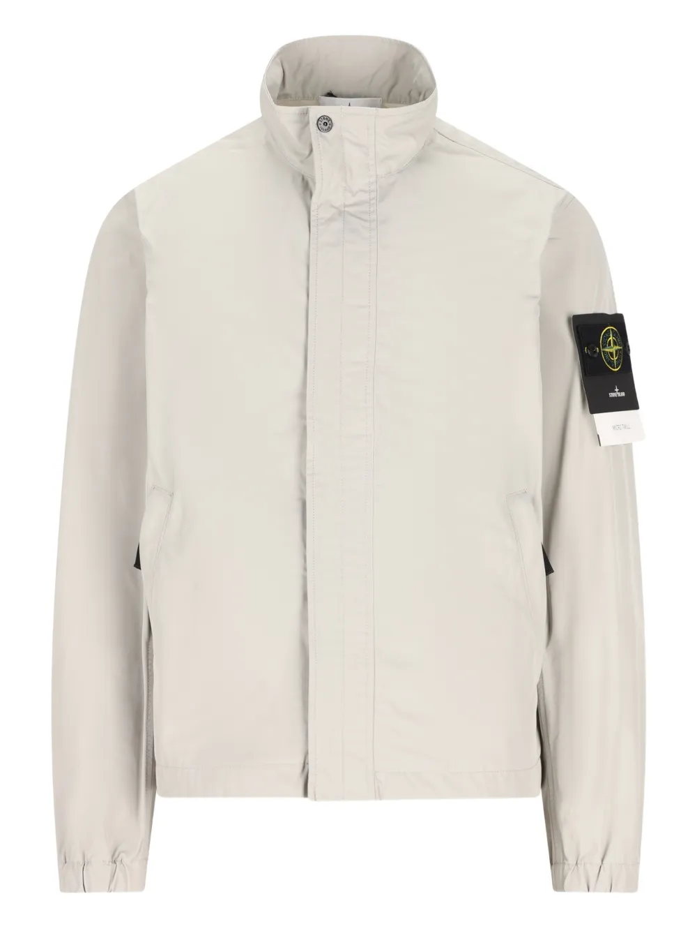 Stone Island high-neck patch jacket - Grigio