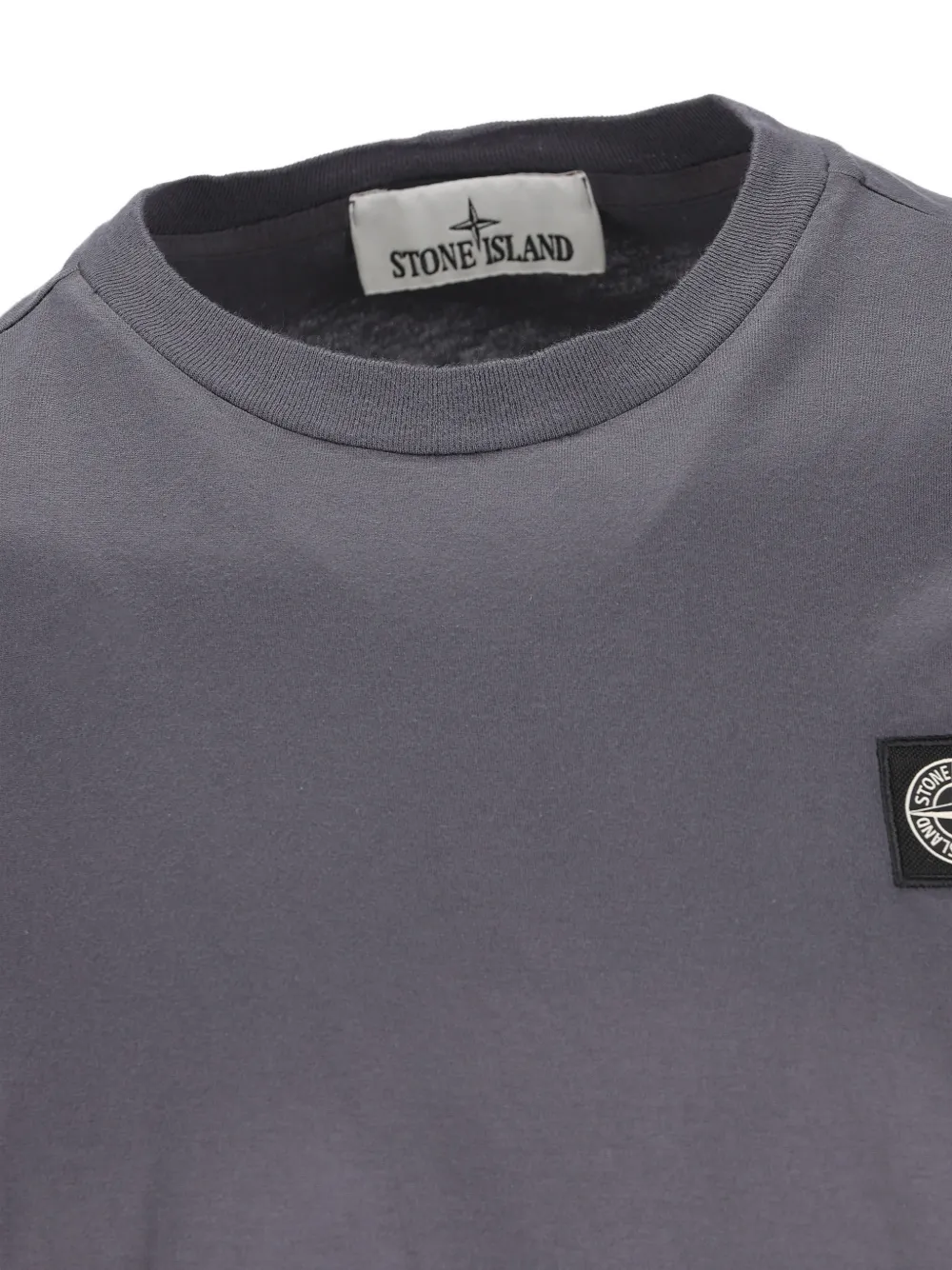 Stone Island T-shirt met logopatch Grijs
