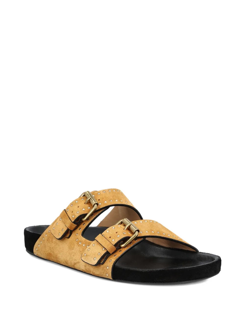 ISABEL MARANT Lennyo studded double-strap sandals | Flat Sandals | Image 2