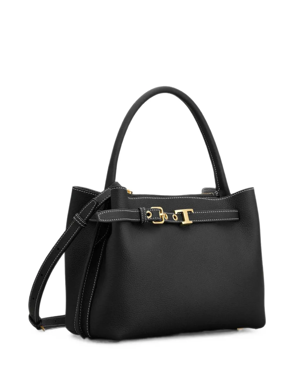 Tod's Shopper met handgreep en gesp Zwart