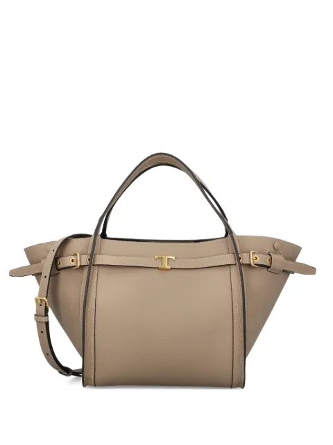 Tod's small metal-detail leather tote bag
