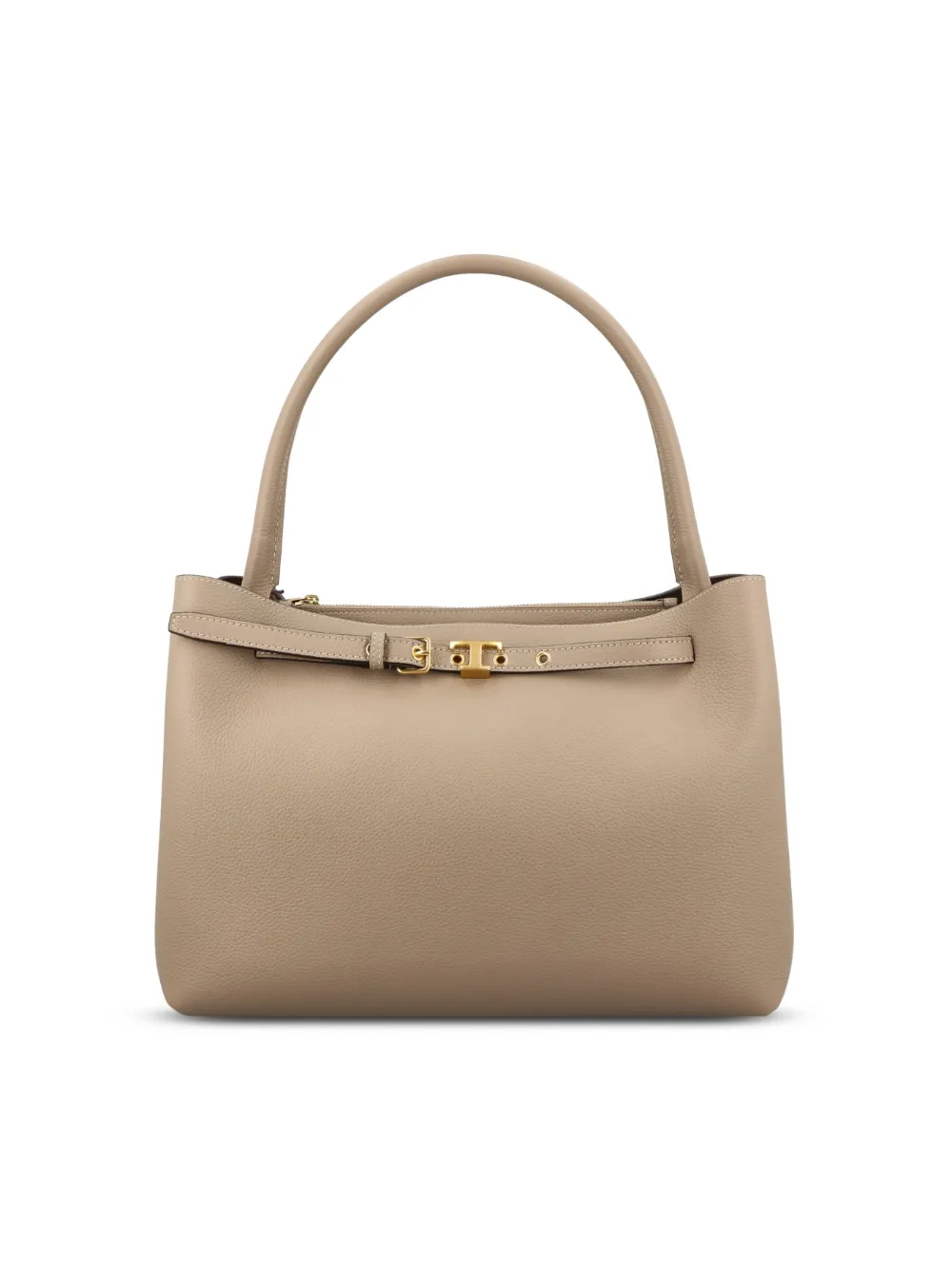 Tod's small metal-detail leather tote bag - Toni neutri
