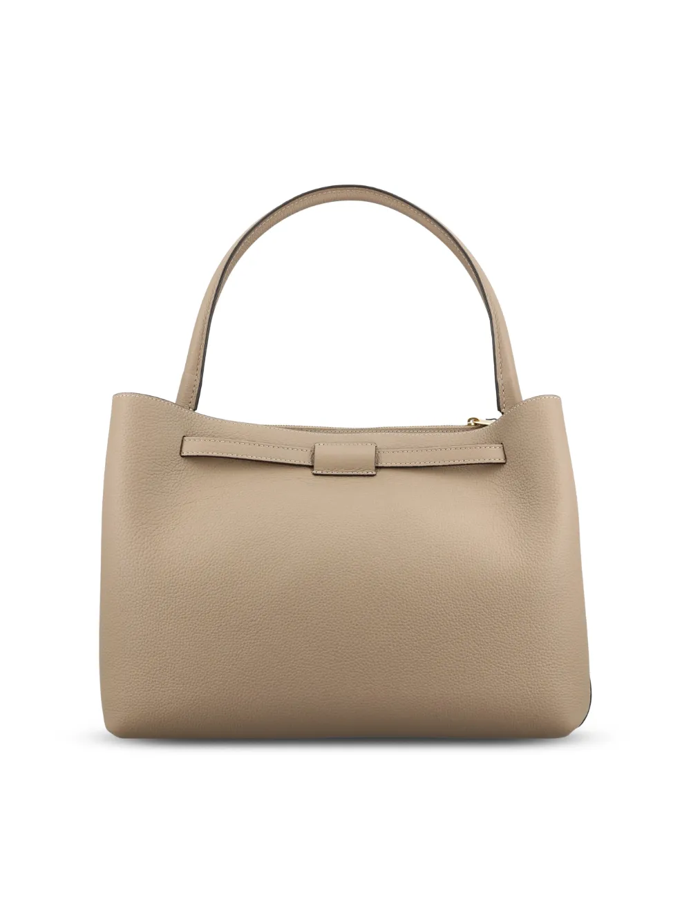 Tod's Kleine leren shopper met metallic detail Grijs