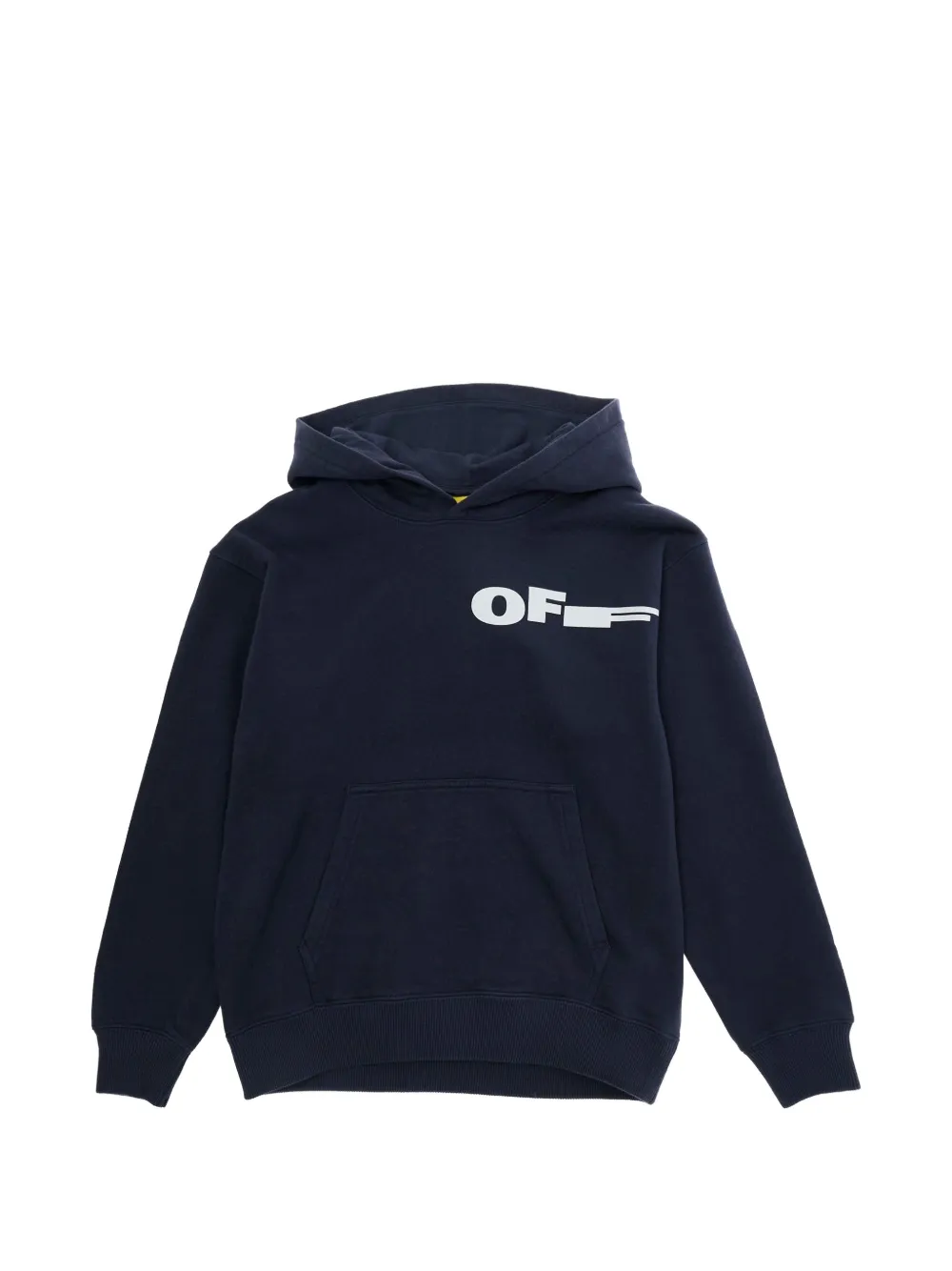 Off-White Kids logo-print hoodie - Blu