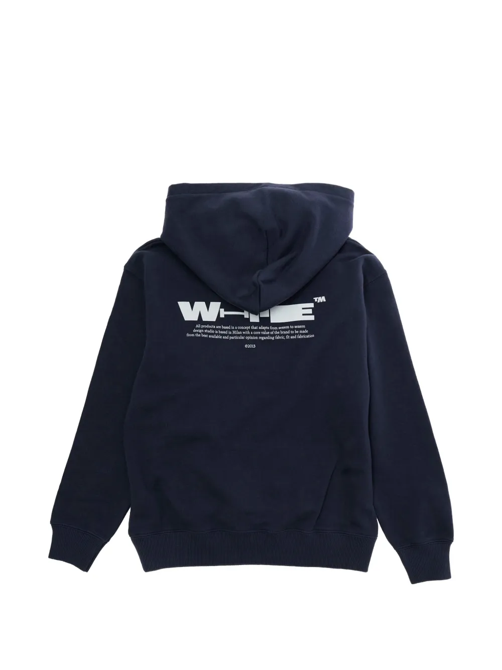 Off-White Kids Hoodie met logoprint Blauw
