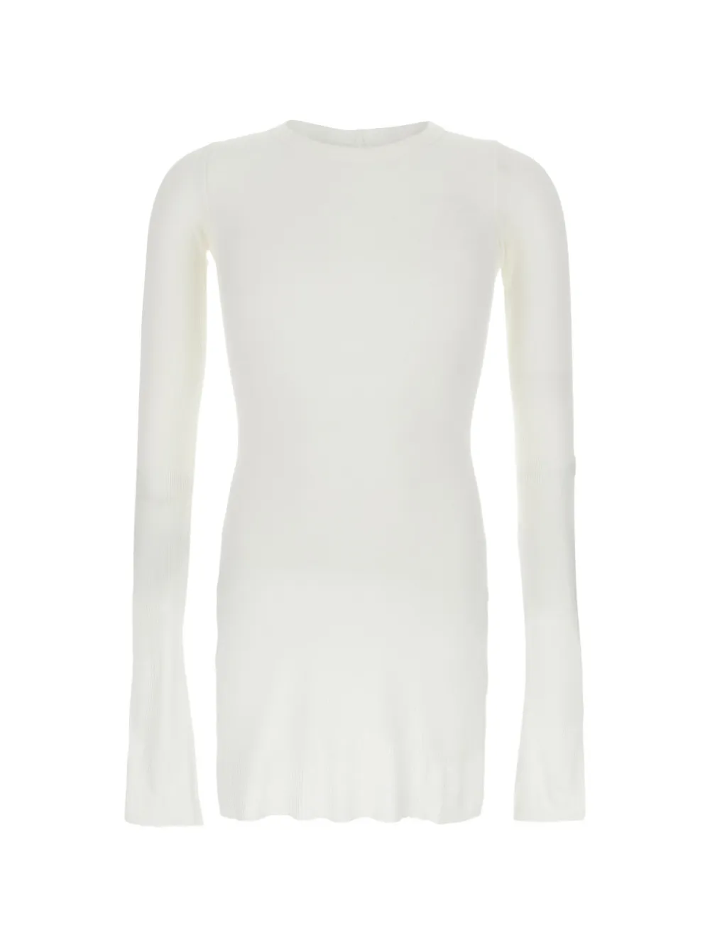 Rick Owens long-sleeved ribbed T-shirt - Bianco