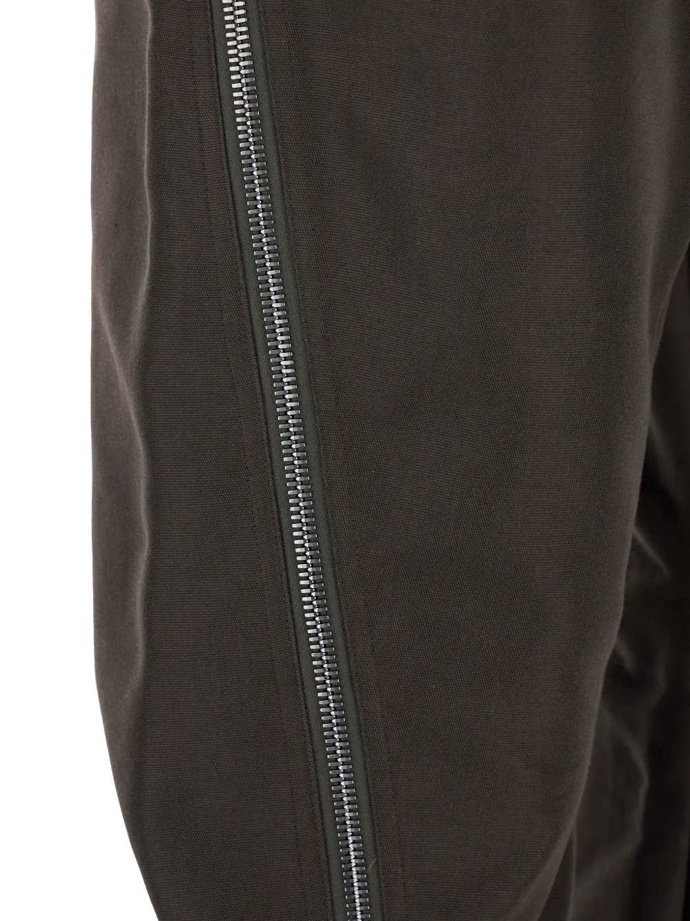 Rick Owens Temple Bolan Banana broek met ritsdetail Bruin