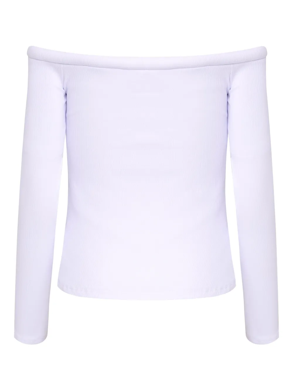 Gloria Coelho Off-shoulder top met lange mouwen - Wit