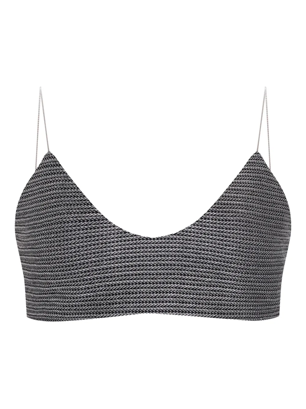 Gloria Coelho x Isabella Fiorentino Top con catena - Argento