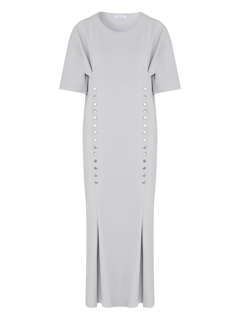 Gloria Coelho Abito midi girocollo - Grigio