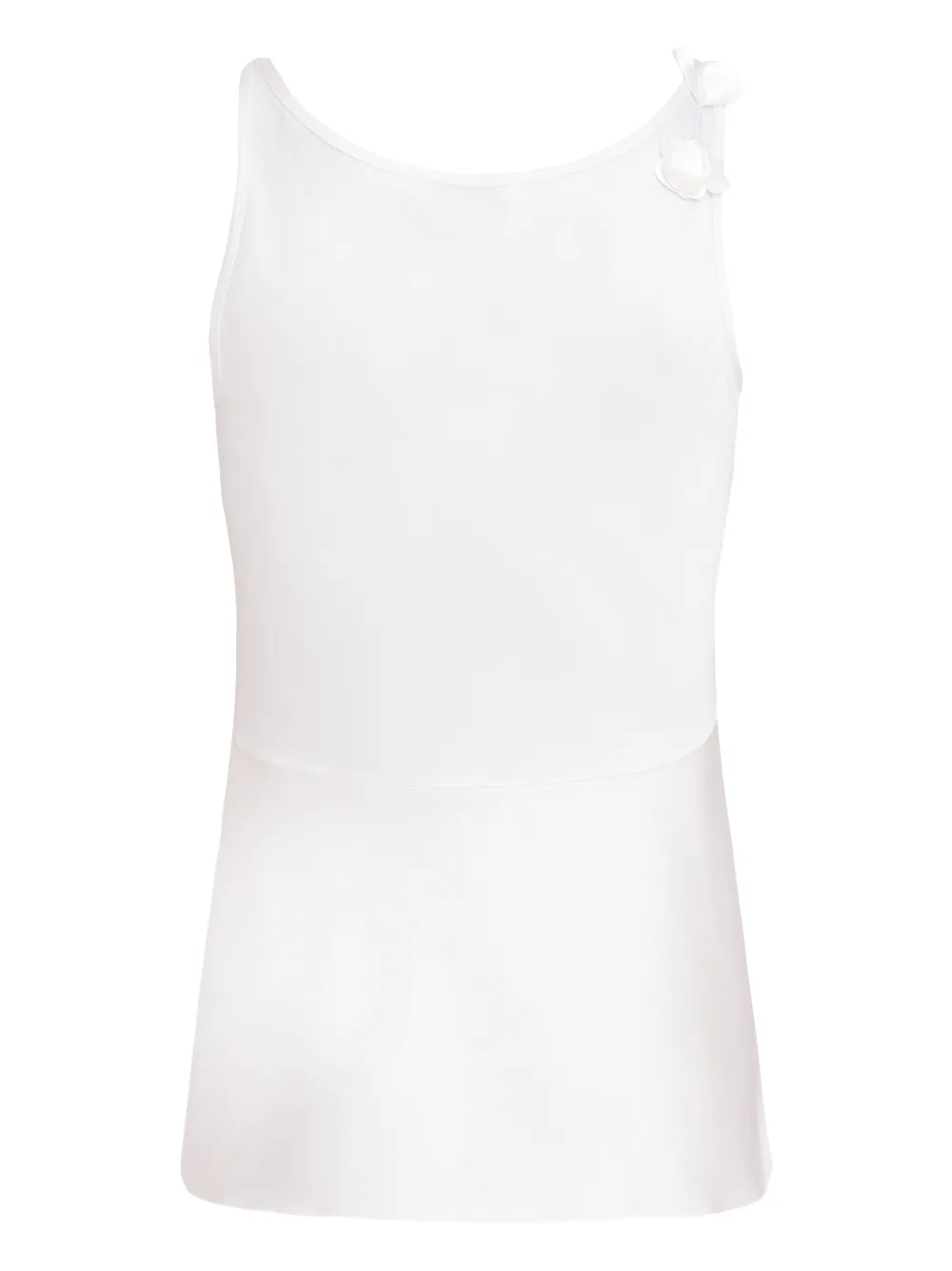 Gloria Coelho Mouwloze blouse met bloemenprint - Wit