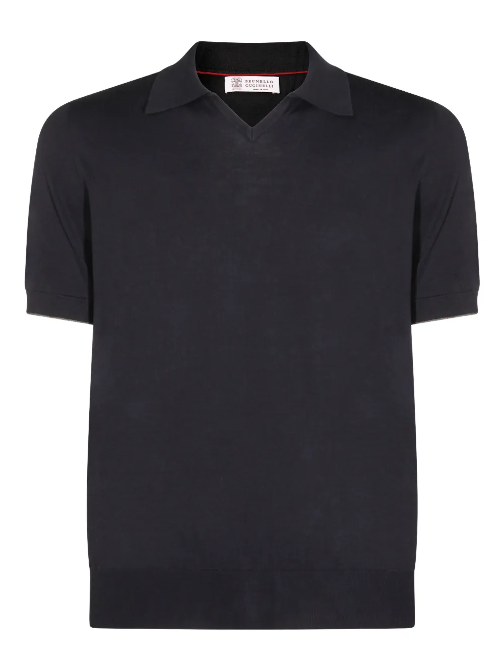 Brunello Cucinelli V-neck short-sleeve top - Blu