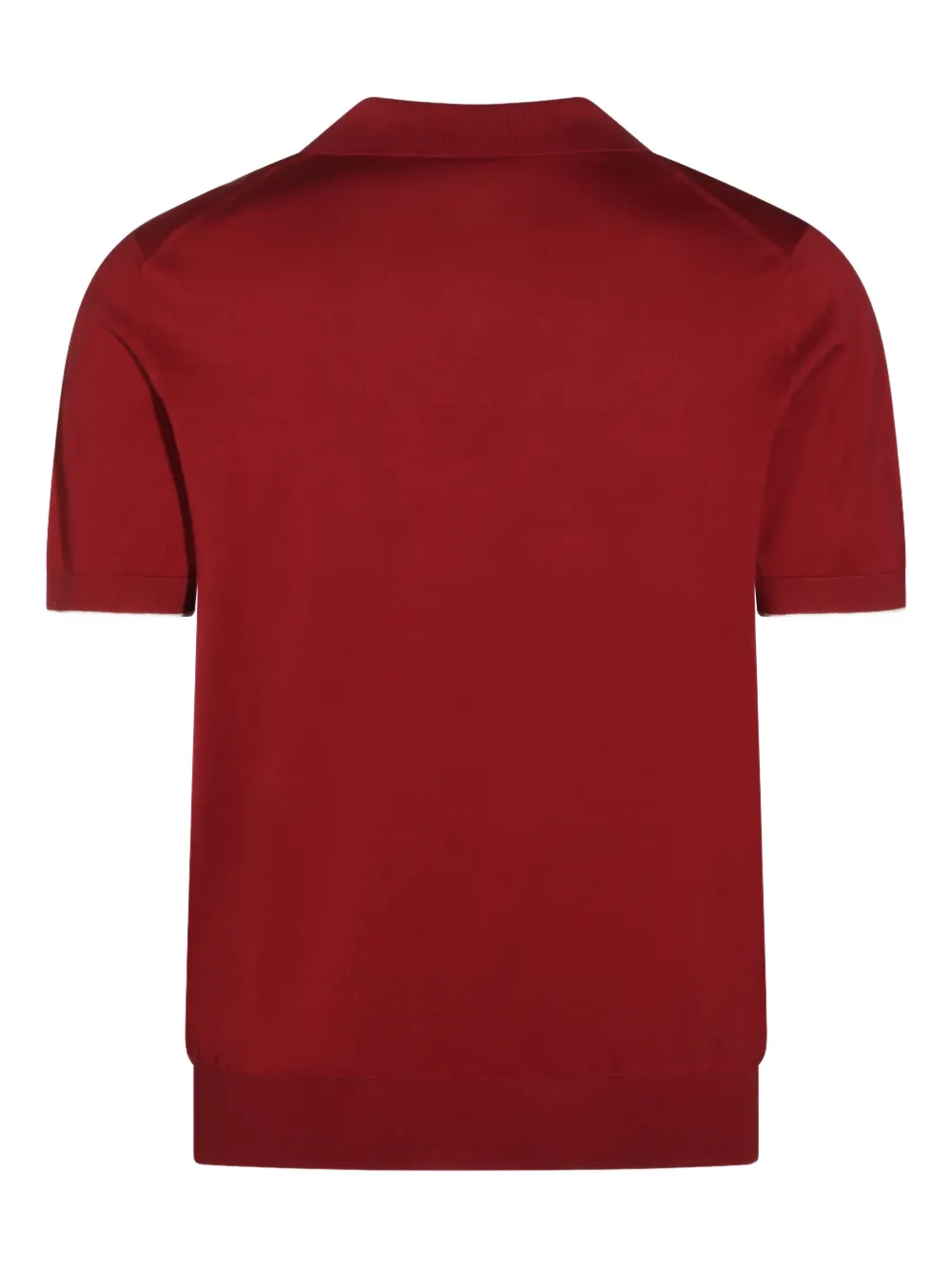 Brunello Cucinelli collared short-sleeve top - Rood