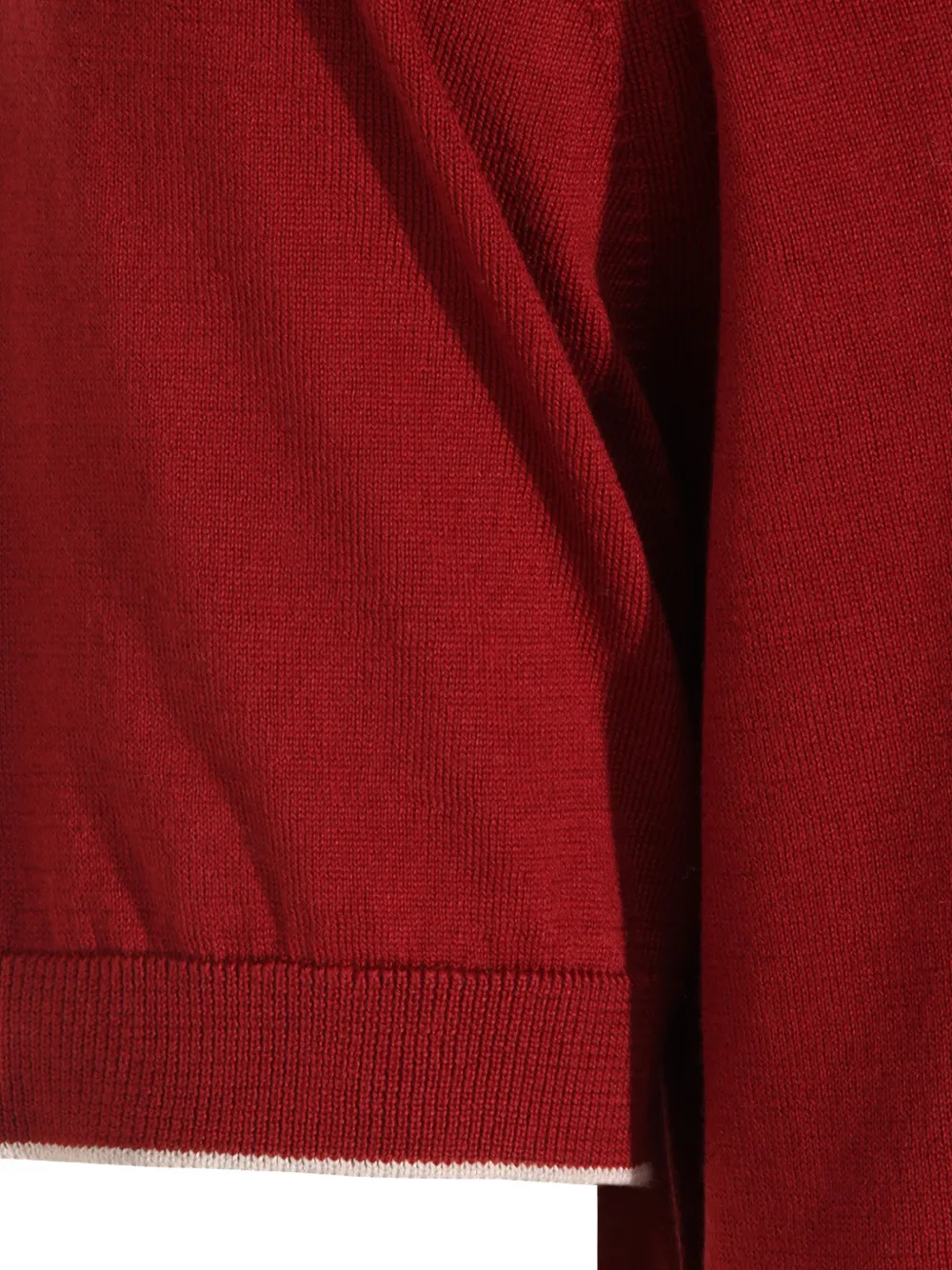 Brunello Cucinelli Top met korte mouwen en kraag Rood