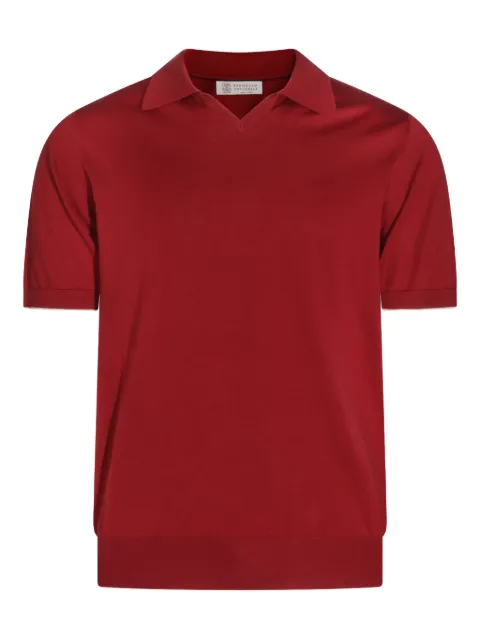 Brunello Cucinelli collared short-sleeve top
